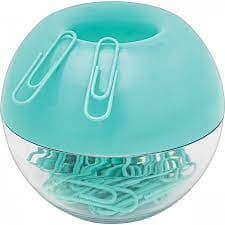 PORTA CLIPS IMA 28MM AQUA COM 50 CLIPS TILIBRA