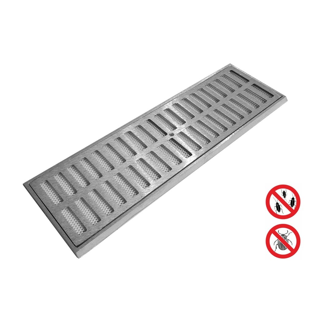 Ralo Grelha 15x40 Linear C/ Tela Anti Inseto
