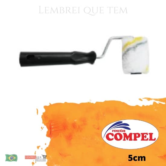 Rolinho Lã Polipop 5 cm Substitui os rolos de espuma Compel rolo de pintura