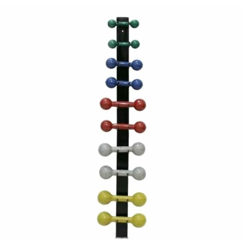Suporte de parede para 5 pares halteres de peso 10 unidades halteres musculação exercícios academia fitness residencial