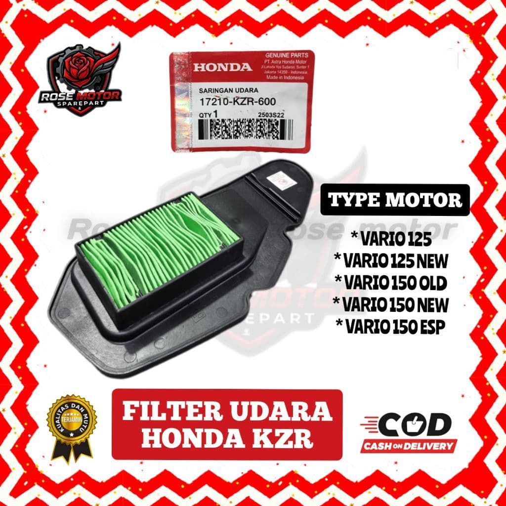 Filtro De Ar VARIO TECHNO FI 125 150 Antigo Novo 17210-KZR Qualidade ORIGINAL