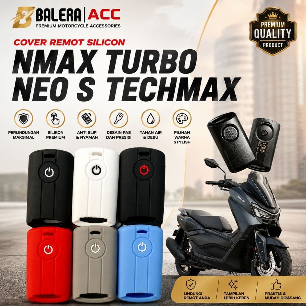 Capa Remota De Silicone Flexível NMAX TURBO NEO TECHMAX 2024