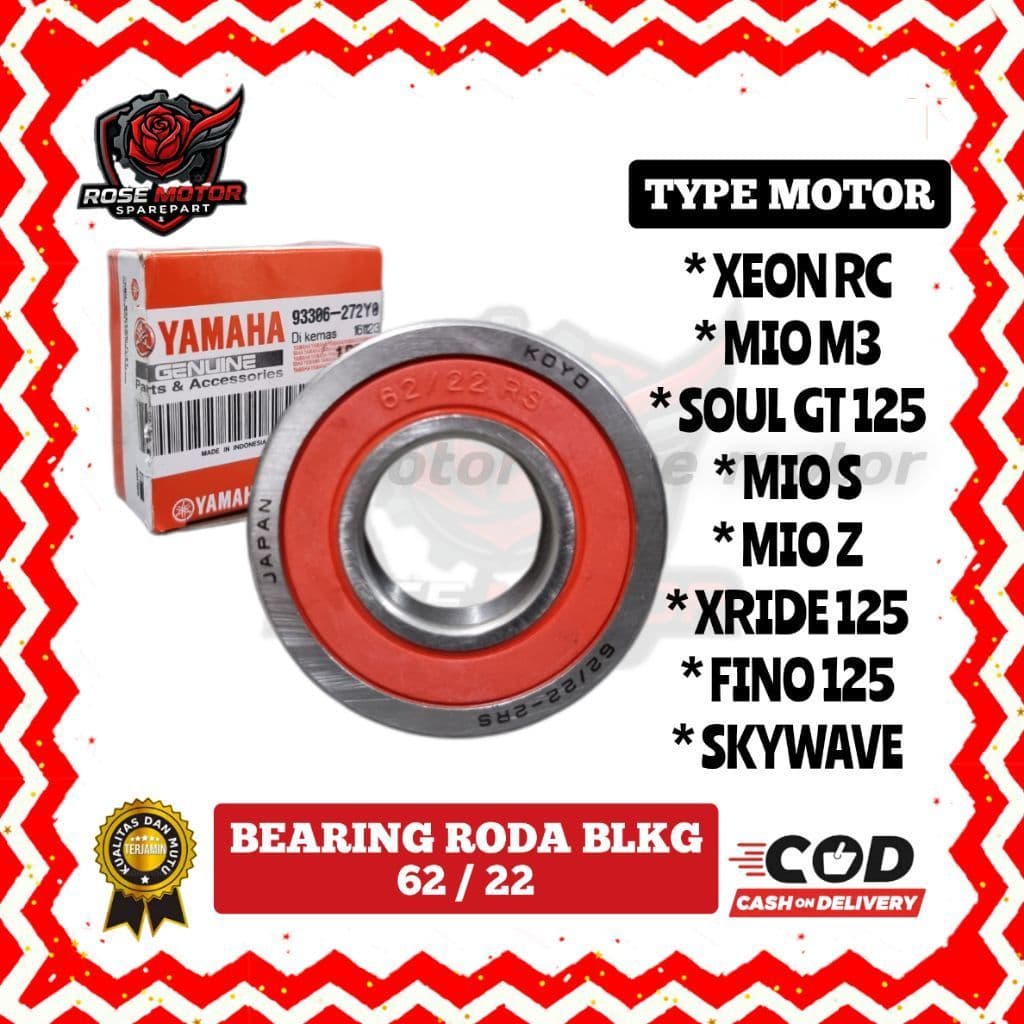LAHAR LAHER Rolamento Eixo Da Roda Traseira XEON RC MIO M3 SZ SOUL GT FINO FI XRIDE 125 SKYWAVE Qualidade ORIGINAL
