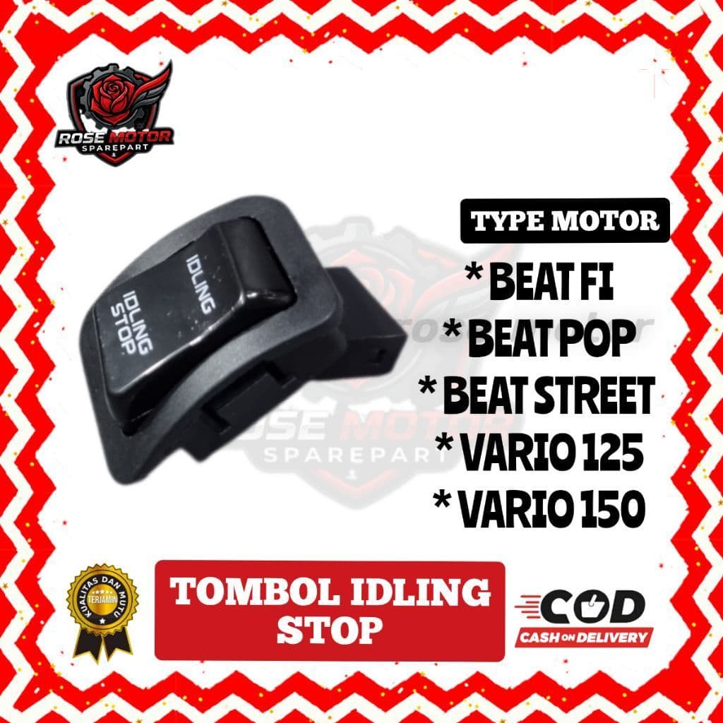 Botão Do Interruptor De Parada IDLING TOMBOL BEAT FI POP ESP VARIO 125 150 Qualidade ORIGINAL