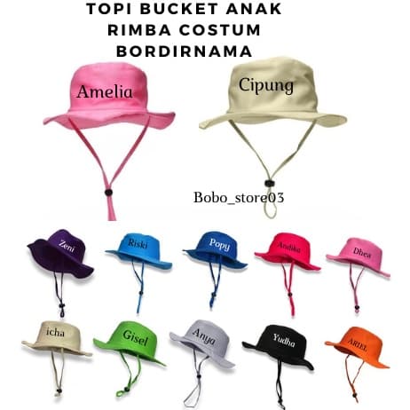 Chapéus Infantis Personalizados Da Selva Com Nomes Bordados Para Meninos E Meninas