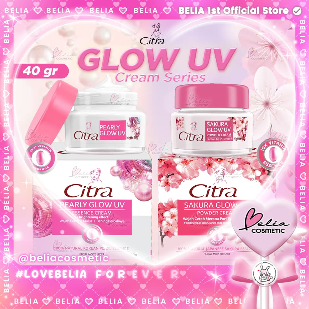 [Jovem] Hidratante Facial CITRA | Creme UV Pearly Glow Sakura Brilho 40G UNILEVER