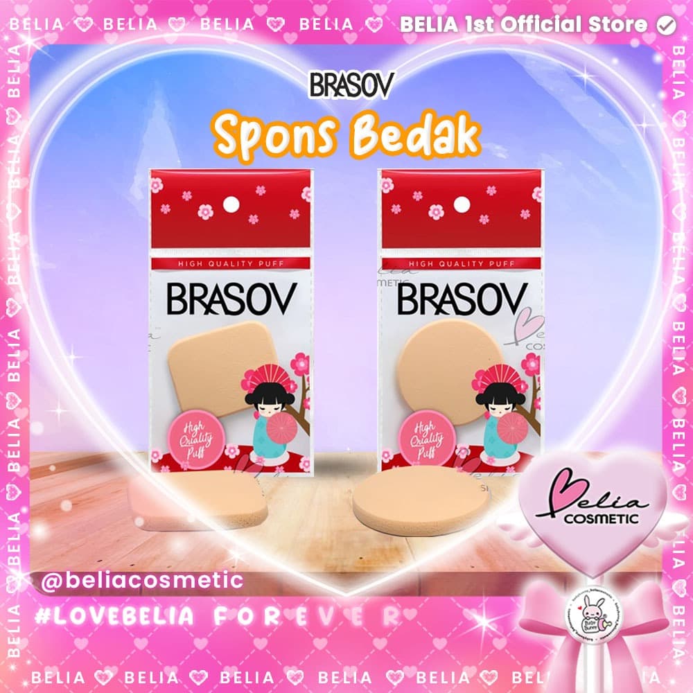 Esponja/Base Em Pó YOUNG BRASOV | Puff Make Up Tools Caixa Redonda