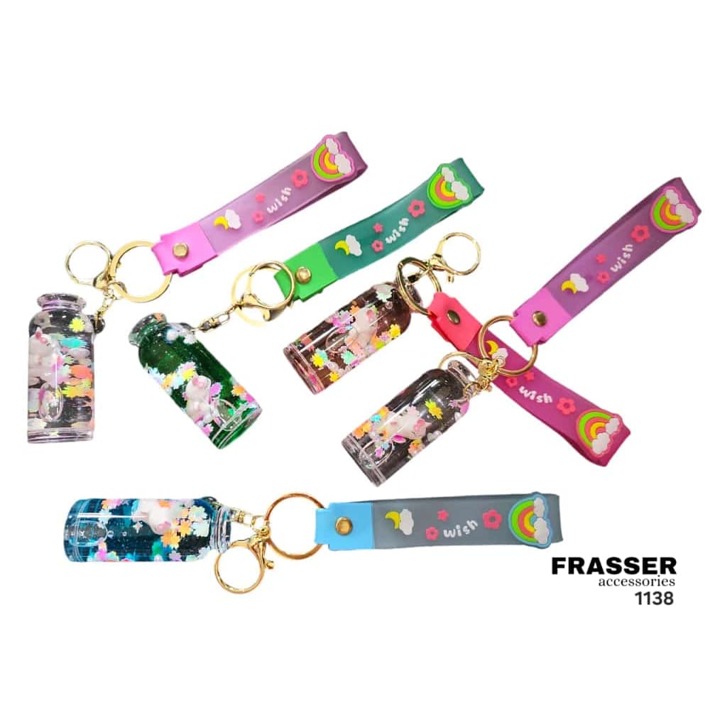 GANTUNGAN Frasser Líquido Flutuante Chaveiro Personagem K-POP Bonito Bolsa KYCH-12 Parceiros