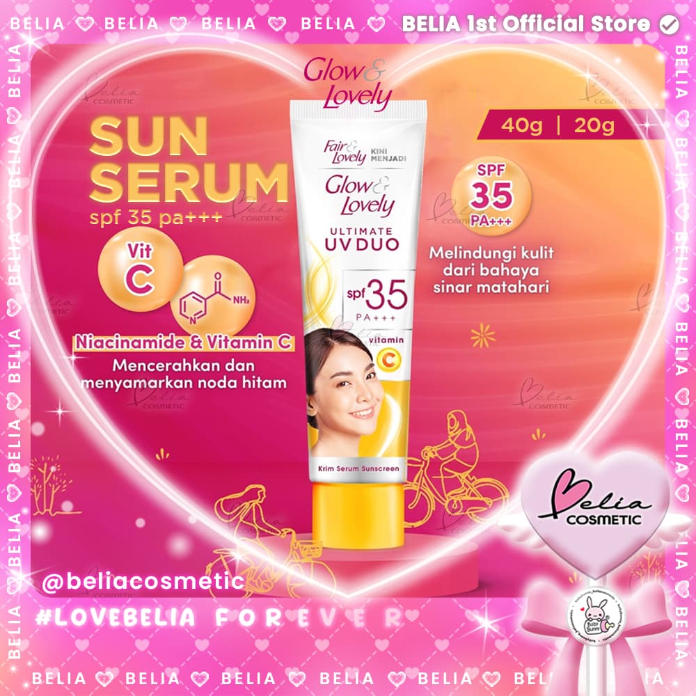 YOUNG FAIR & LOVELY GLOW Ultimate UV Duo Creme De Vitamina C Fps 35 PA + + 40gr | 20gr Iluminador Diário Dia Protetor So