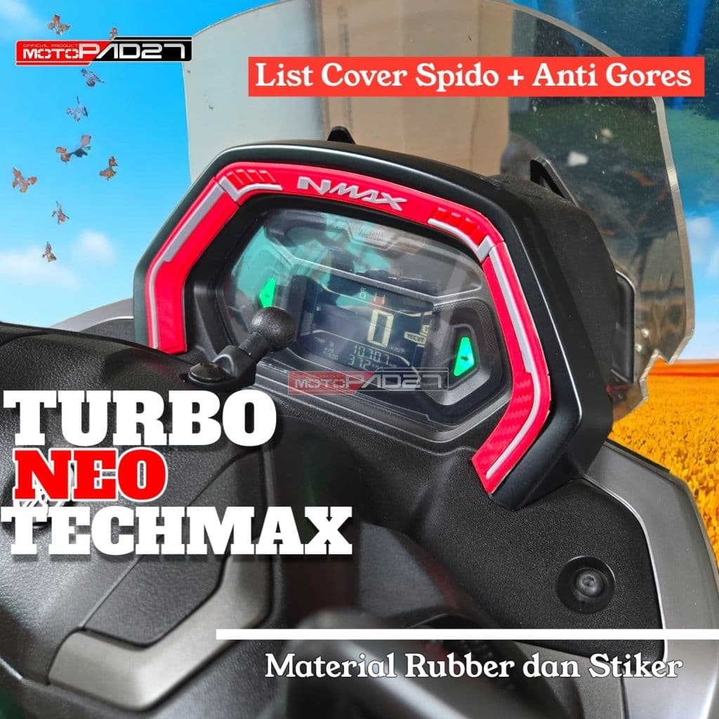 Adesivo De Velocímetro Anti-Riscos NMAX TURBO NEO TECHMAX 2024-2025 Transparente