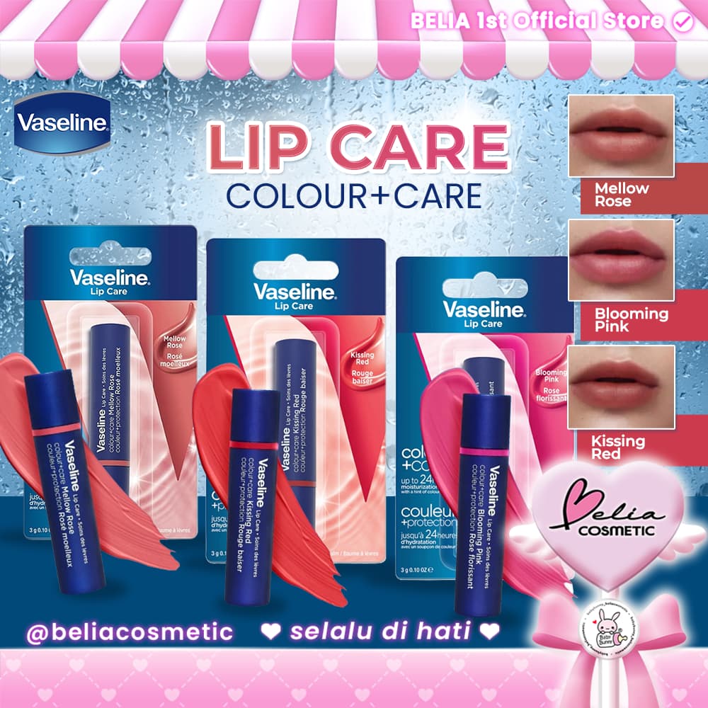 YOUTH Vaselina Lip Care Cor + Cuidado 3gr | Hidratante Labial Com Toque Colorido Bálsamo