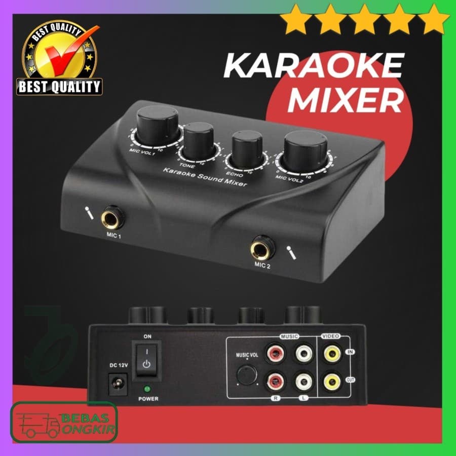 Mixer De Áudio Profissional Portátil Echo Tone TD-020