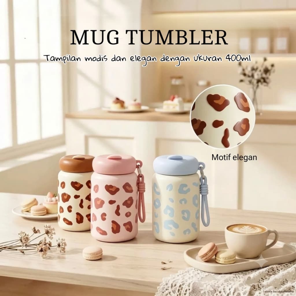 GANTUNGAN Bonito MINI Caneca De Café SUS 316 Com Palha E Cabide ANTI-SPILL 400ML/Vidro De Gelo Para Bebida Única