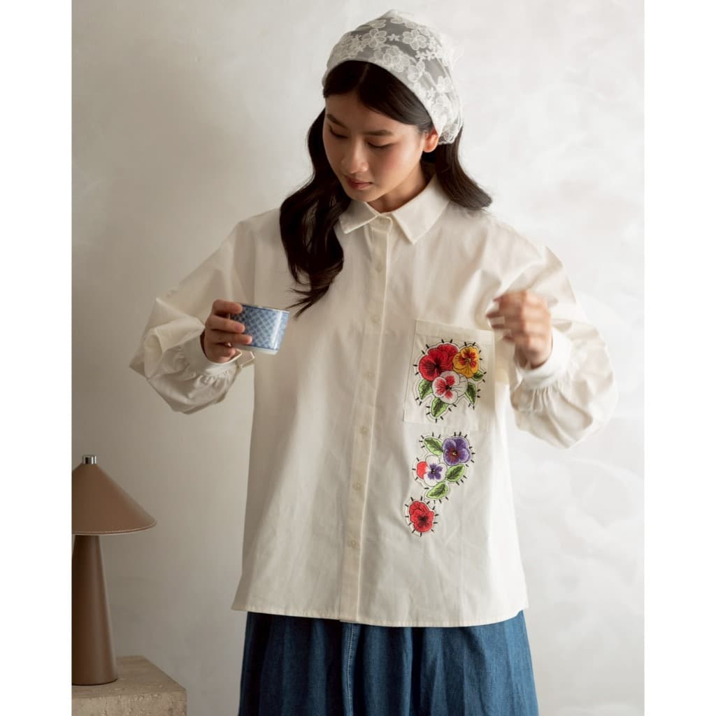 Camisa Myrubylicious HIRAYA Código 1498 | De Manga Comprida De Lona De Bebê TOP CASUAL Feminino