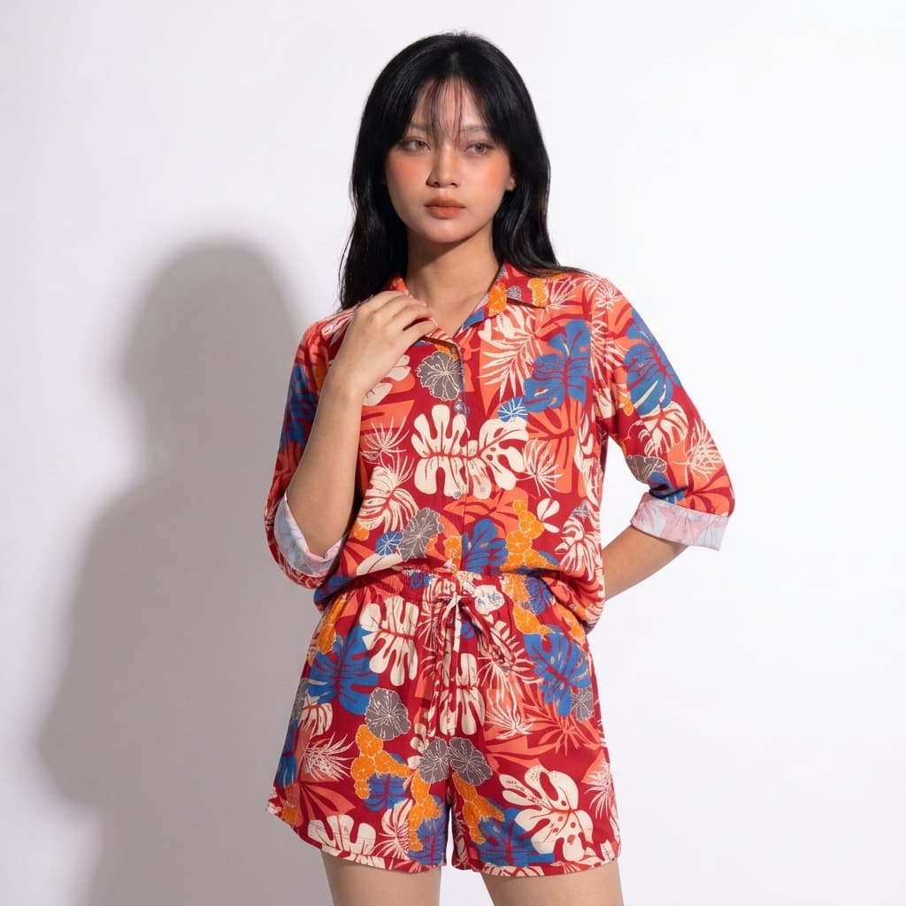 KATUN Kalila-Conjunto Adulto AULIA Rayon Viscose Algodão Material Terno Confortável