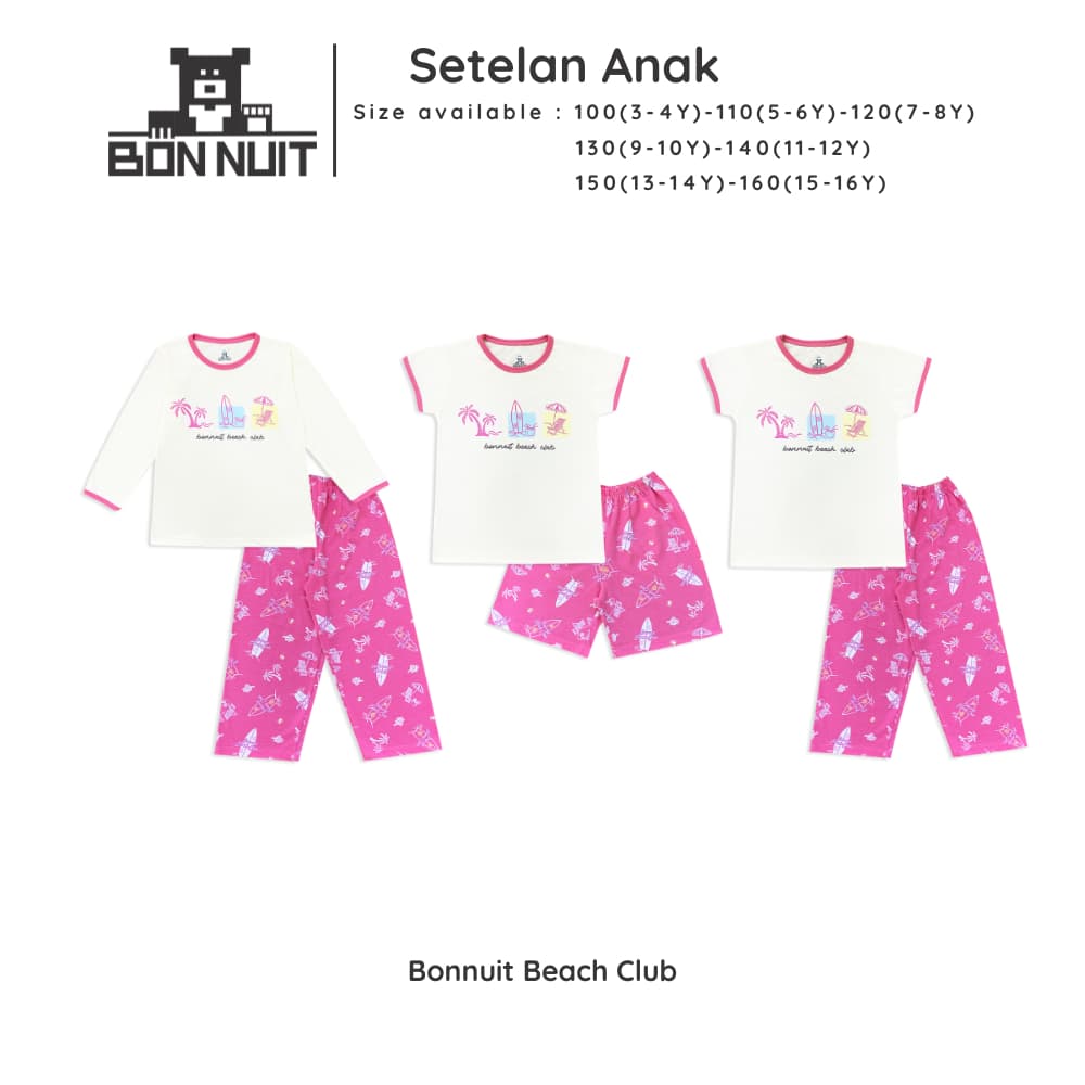 BONNUIT – Conjunto Longo De Praia Para Meninas , Coleções De 4 A 12 Anos