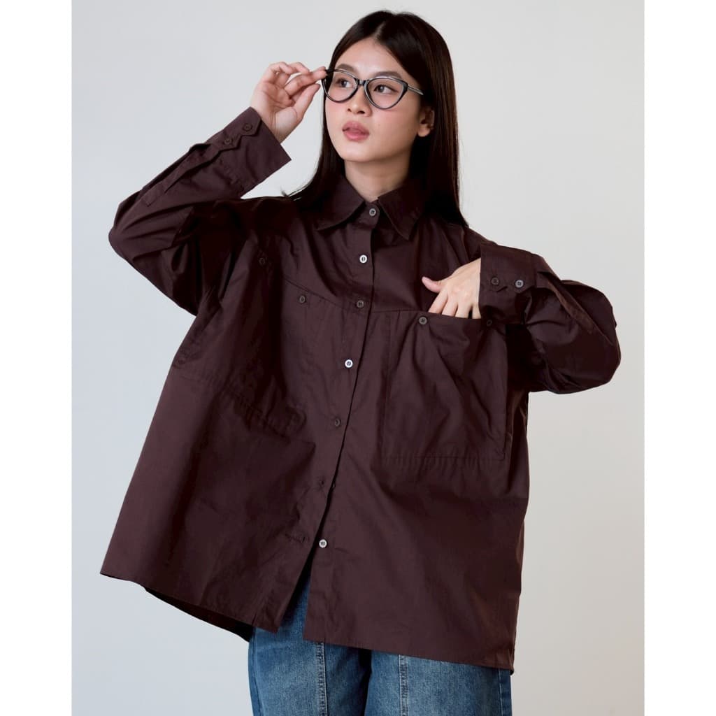 Camisa KATUN Myrubylicious CEZAN Código F192 | Manga Longa De Algodão tops Femininos