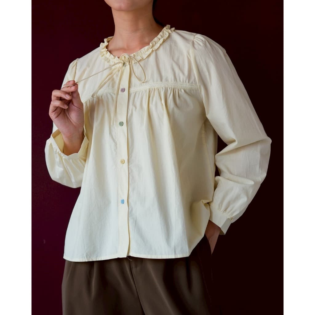 Camisa KATUN Myrubylicious DIARA Código 631N | De Manga Comprida De Algodão TOP CASUAL Feminino