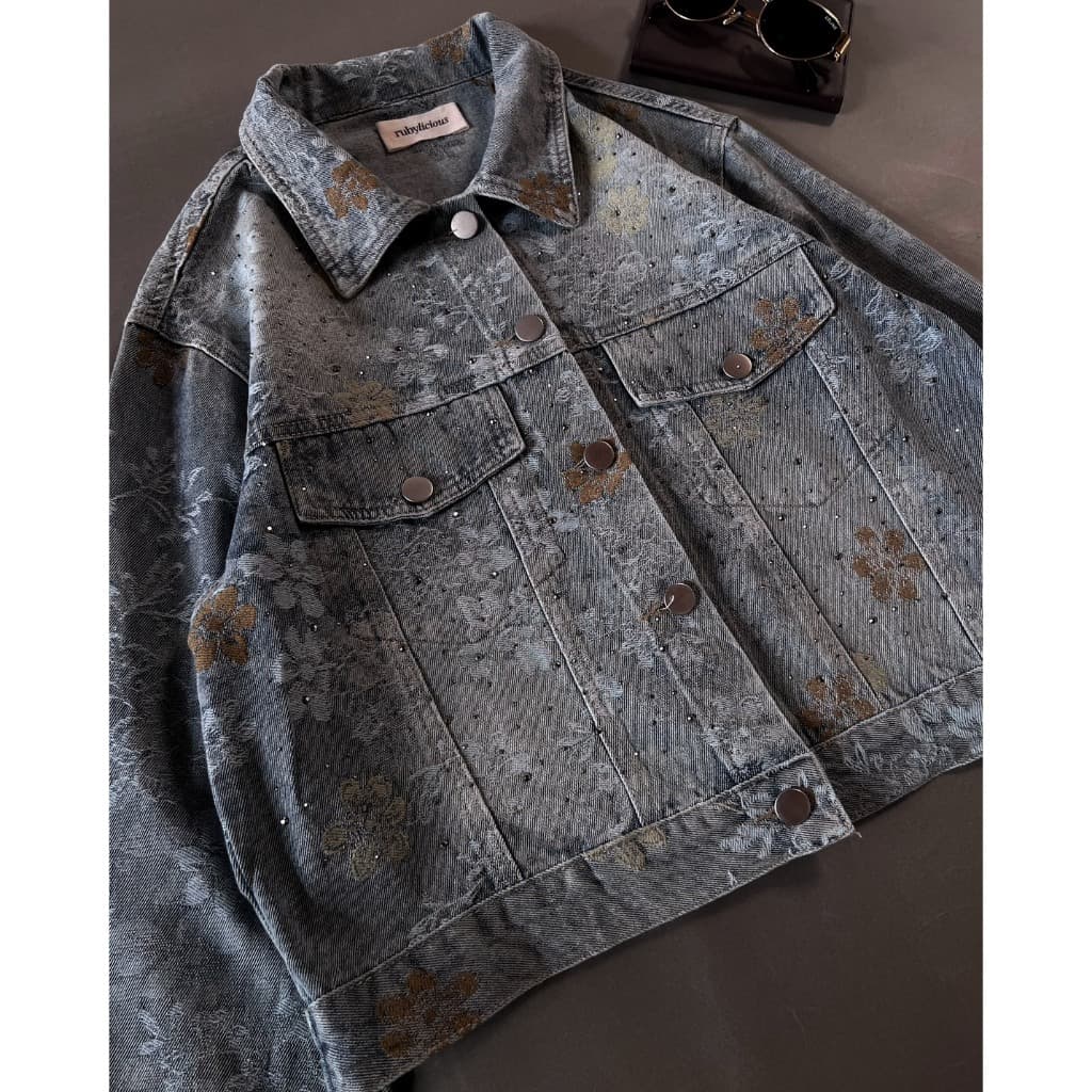 Jaqueta DENIM Myrubylicious ZELVIA Código 549N | Manga Comprida TOP CASUAL Feminino