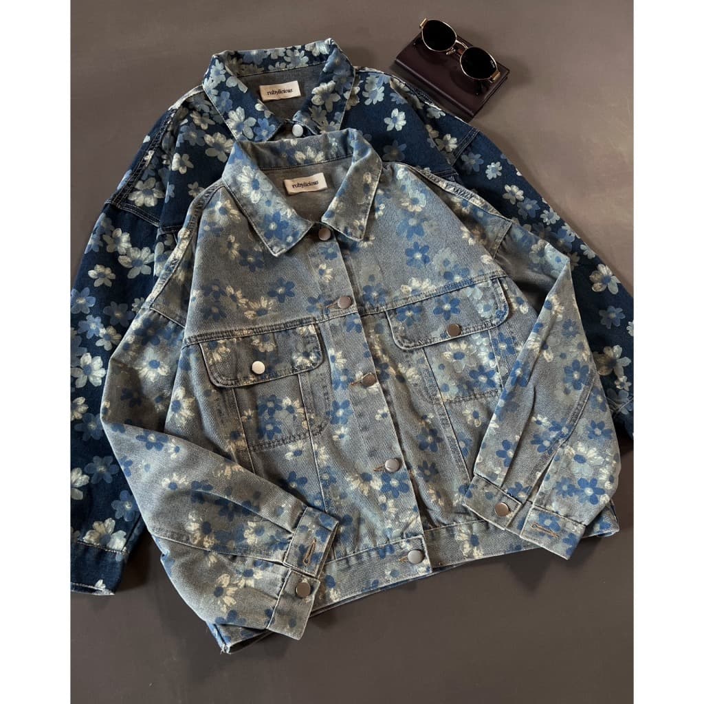 Jaqueta DENIM Myrubylicious MAVKA Código 692N | Flor TOP CASUAL Feminino