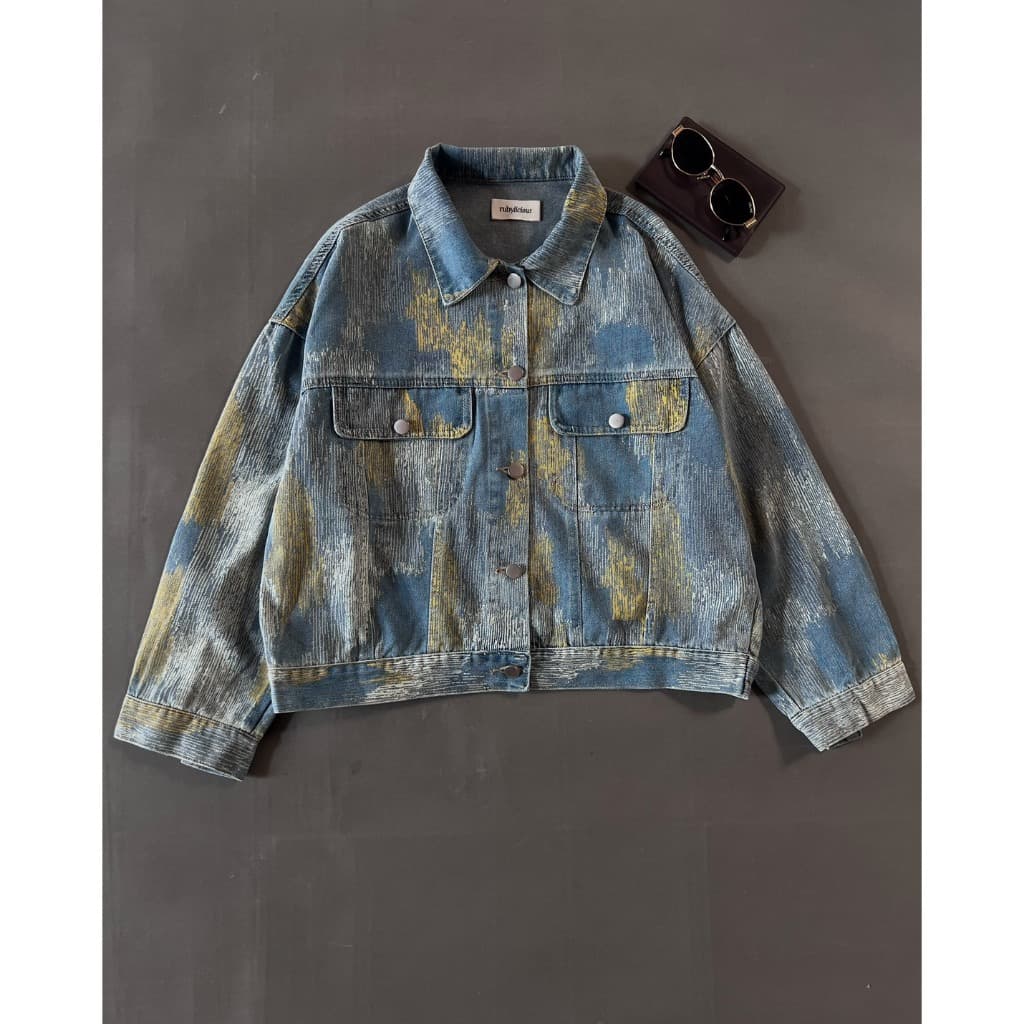 Jaqueta DENIM Myrubylicious TWILA Código 684N | Manga Comprida TOP CASUAL Feminino