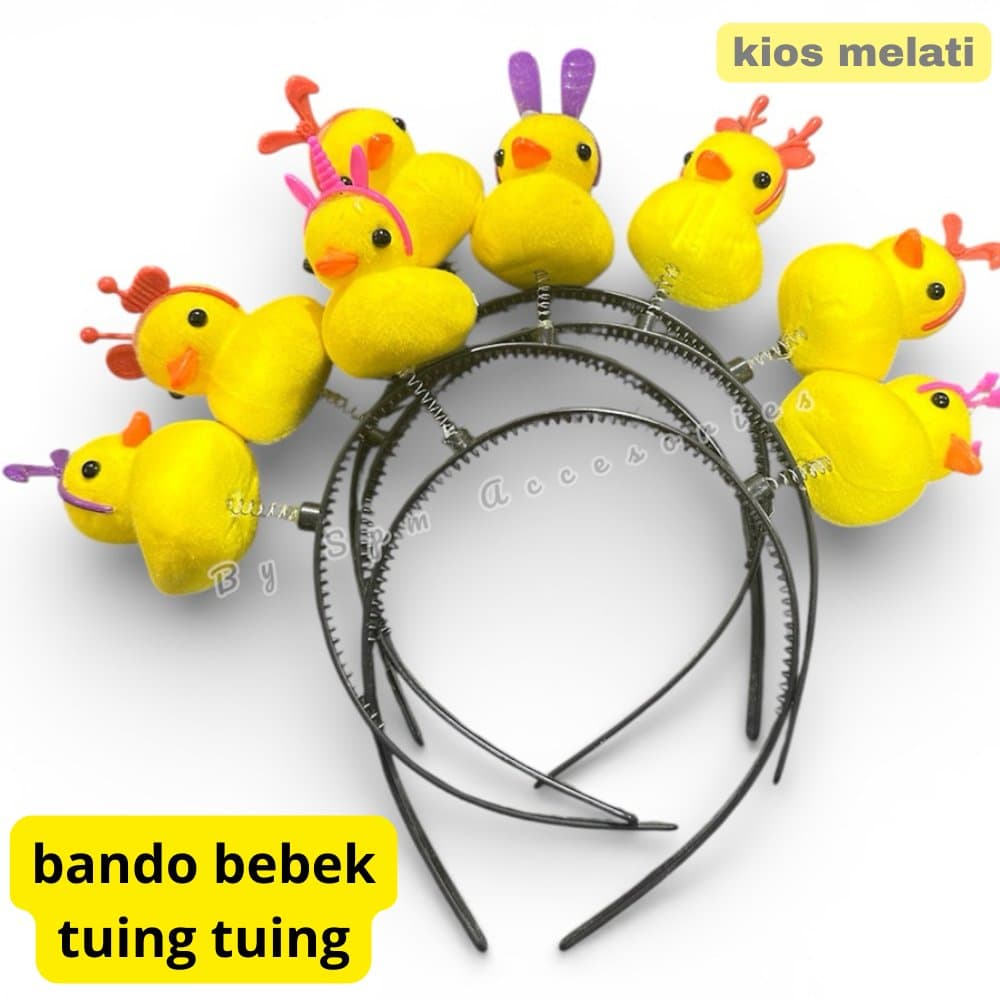 Bonito Pato Motivo Tuing Bandana Acessórios De Cabelo Feminino