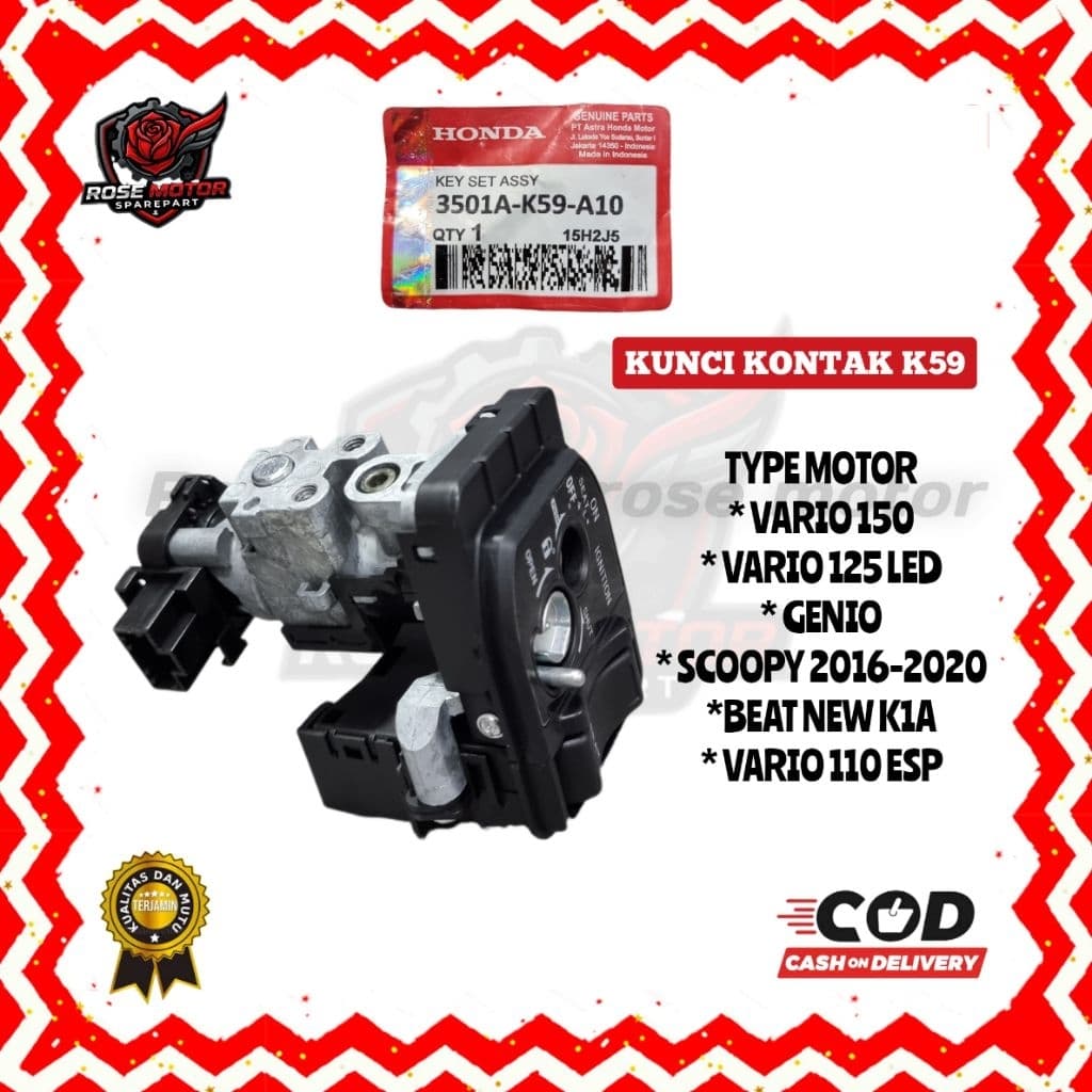 Conjunto De Chave De Ignição VARIO 125 150 LED Antigo GENIO 110 FI ESP BEAT Novo Scopy 2016-2020 Qualidade ORIGINAL 3501