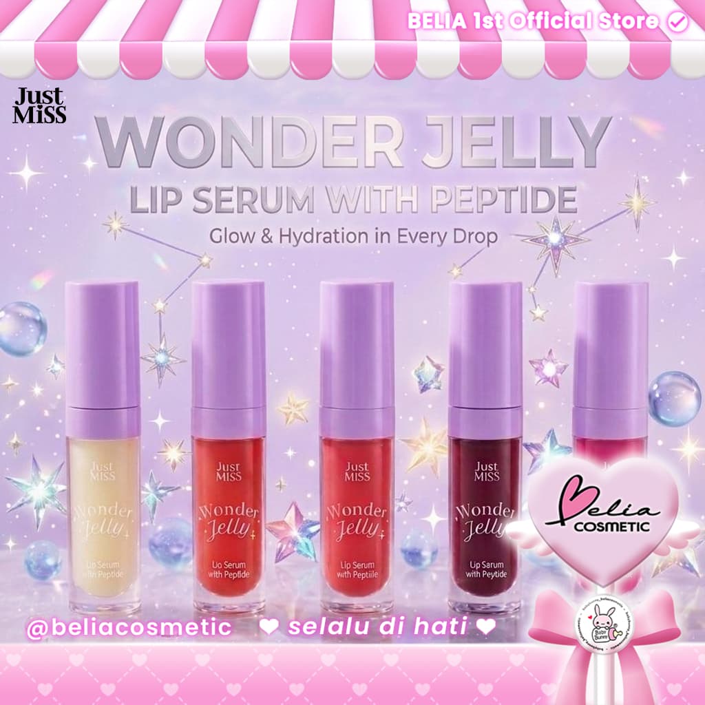 [Jovem] Sérum Labial Just Miss Wonder Jelly 2.5g | Soro Hidratante Bálsamo Gordo Blush Original