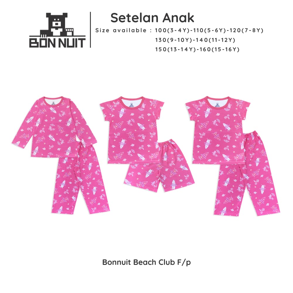 BONNUIT – Conjunto Longo De Praia Para Meninas , Coleções Rosa De 4 A 12 Anos