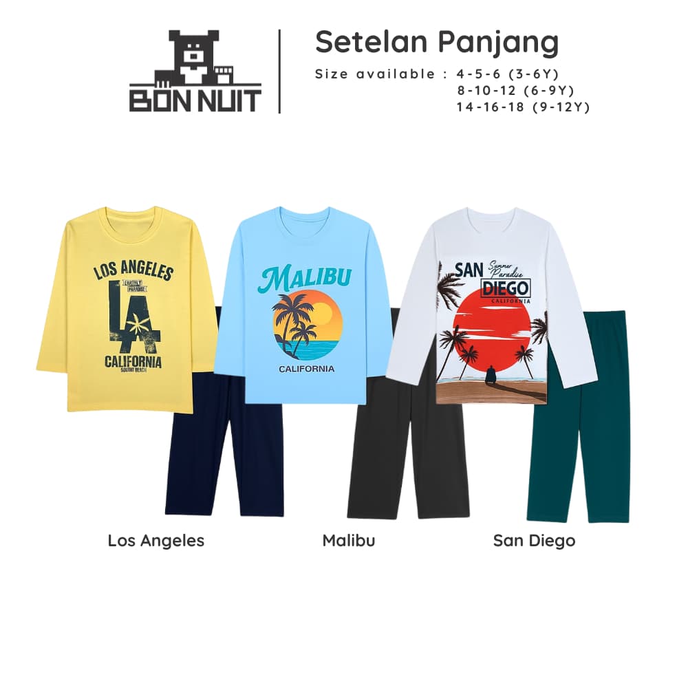 BONNUIT – Conjunto Longo De Praia Para Meninos , Coleções De 4 A 12 Anos