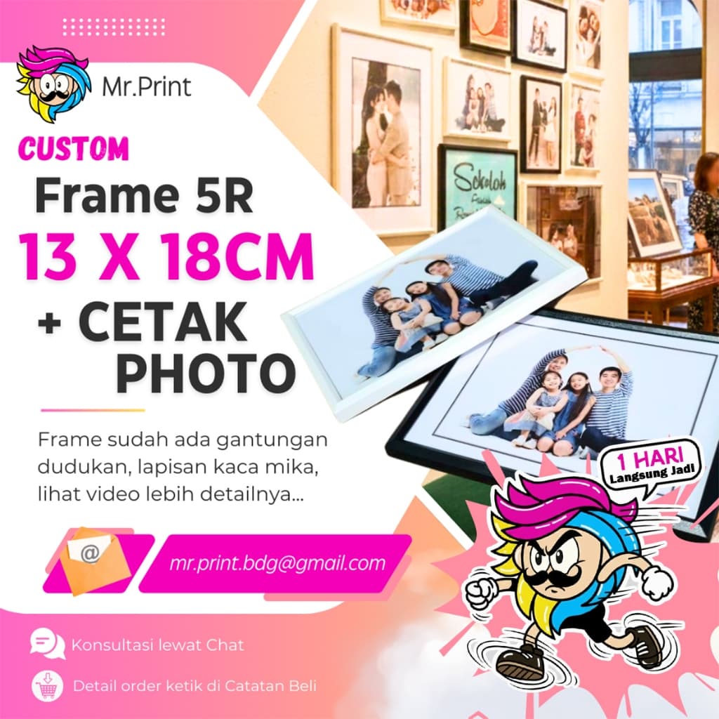 MESIN Impressão De Fotos Minimalista 5R 13 x 18 cm + Máquina A Laser De Alta Qualidade Moldura Yllevad Para Estúdio De C