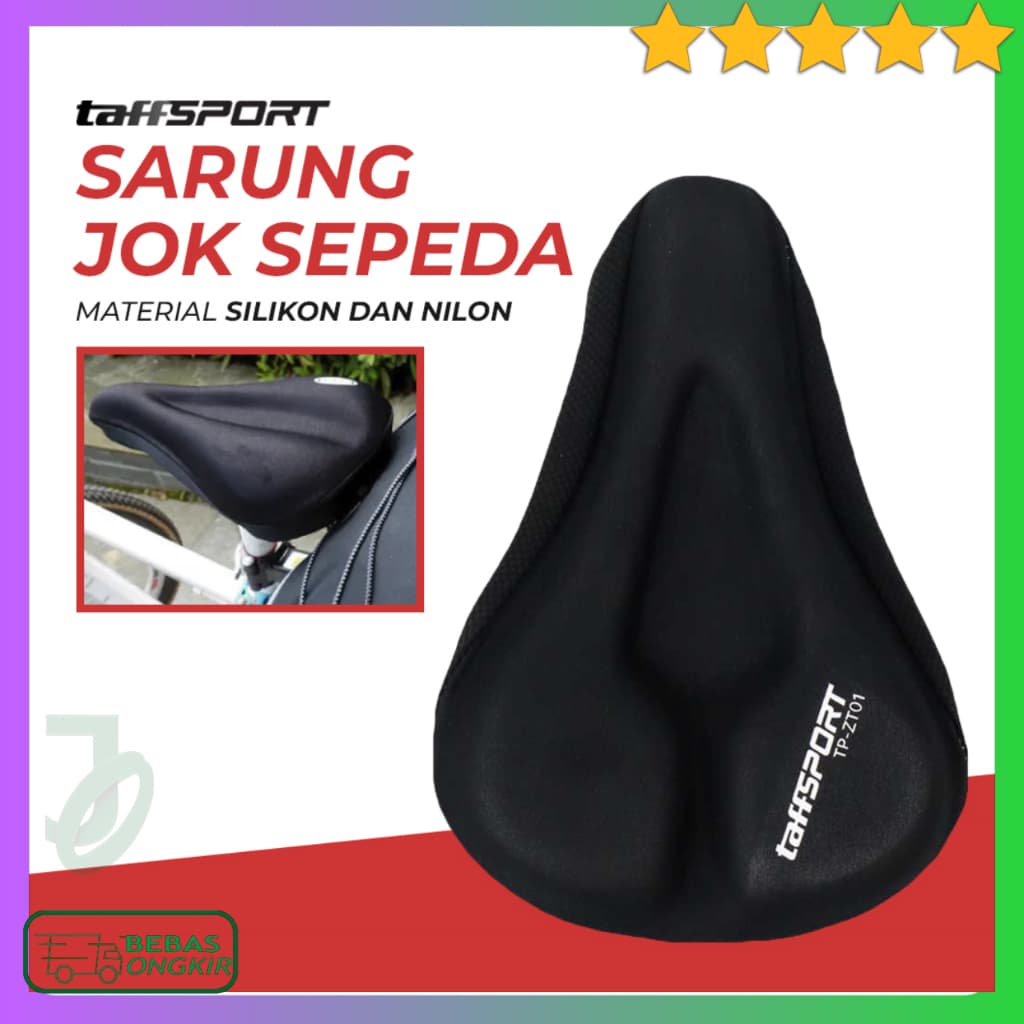 TaffSPORT Capa De Assento De Selim De Bicicleta Em Gel De Silicone 3D Universal TP-ZT01 Design Macio E Nylon