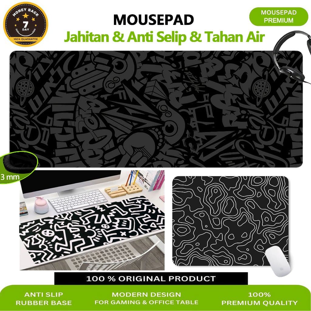 80 * 30cm Mouse Pad Anti Selip 26 * 21 CM Tapete De Mesa Grande MousePad Computador Longo GRAFFITI 113