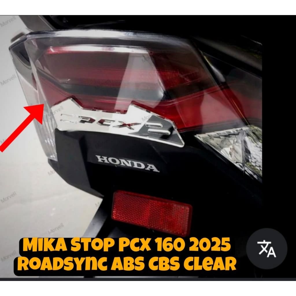 Lâmpada De Parada Traseira Mica PCX 160 2025 Até Roadsync Abs Cbs Transparente
