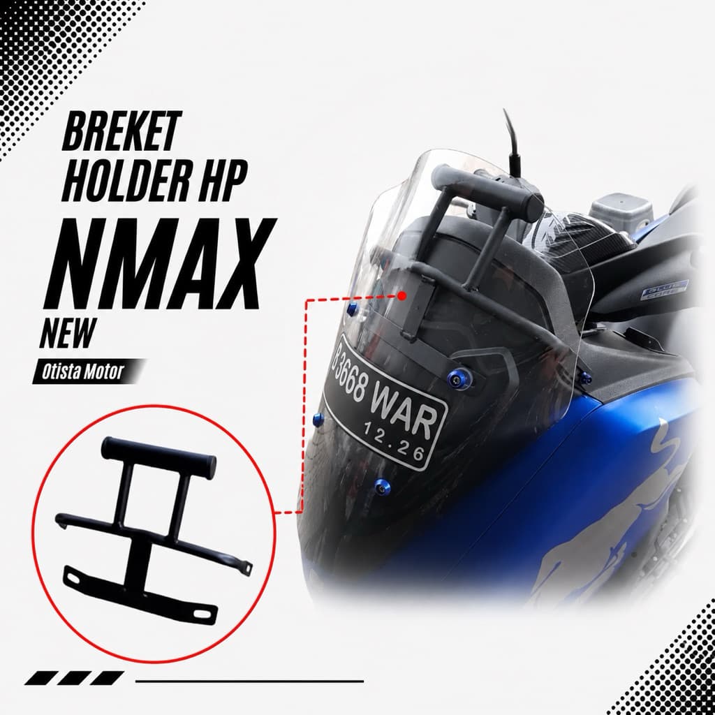 HP PnP Nmax Old/Novo Suporte Para Telefone 2016-2024 Em Ferro