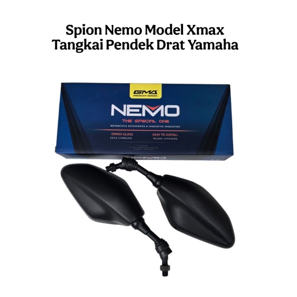 Espelho Retrovisor Com Rosca De Haste Curta Yamaha Xmax Nemo