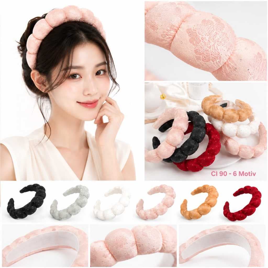 Tiara De Tecido De Espuma Grossa Feminina Coreana BNDAW CI 90 6