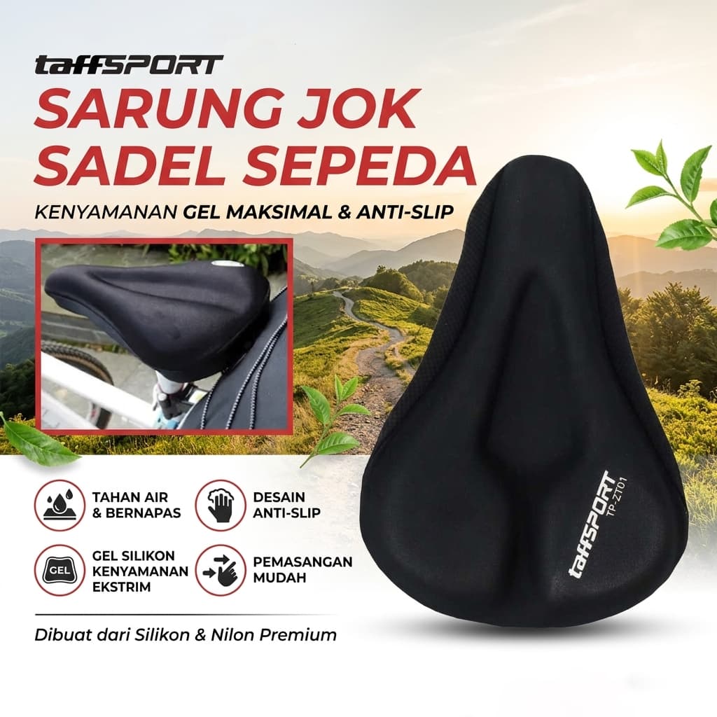 Capa De Assento Para Selim De Bicicleta Em Gel De Silicone TaffSPORT 3D