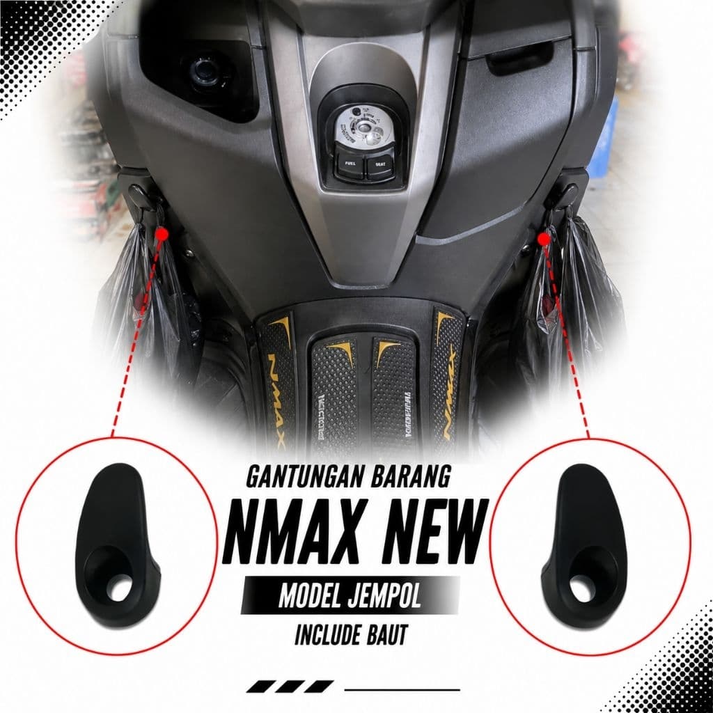Pacote GANTUNGAN De 2 Novos Cabides Para Produtos Conectados Nmax 2020-2024