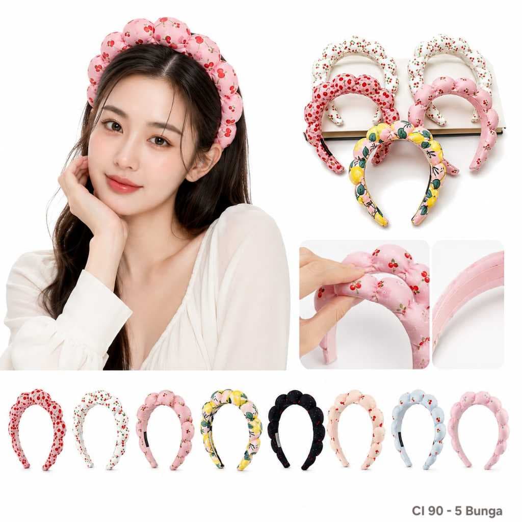 Tiara Redonda Em Nuvem Com Motivo Floral Colorido , Opções De Modelos Exclusivas E Elegantes BN6 BNDAW CI 90 5