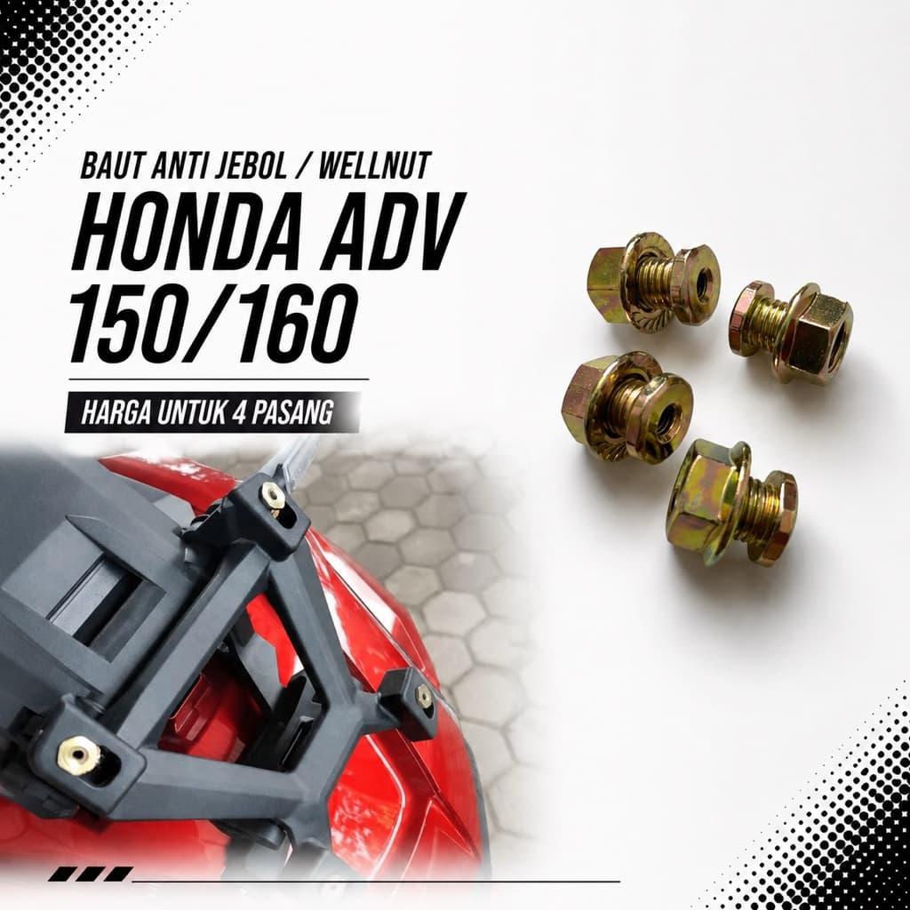 Parafusos De Viseira Anti-Quebra De Nogueira Para Honda Adv 150/160 2019-2025