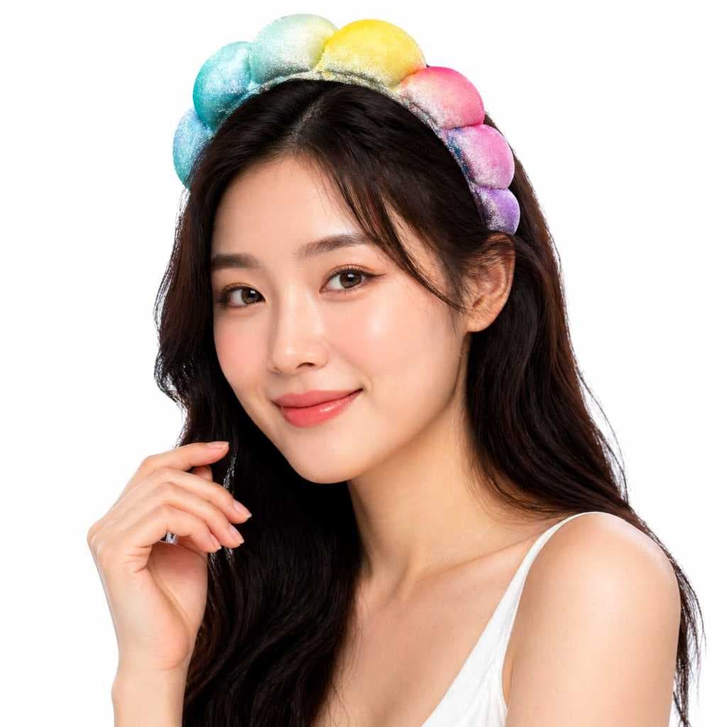 Faixa De Cabeça De Tecido De Espuma Grossa Feminina Coreana Bandana BN6 BNDAW CI 90 9