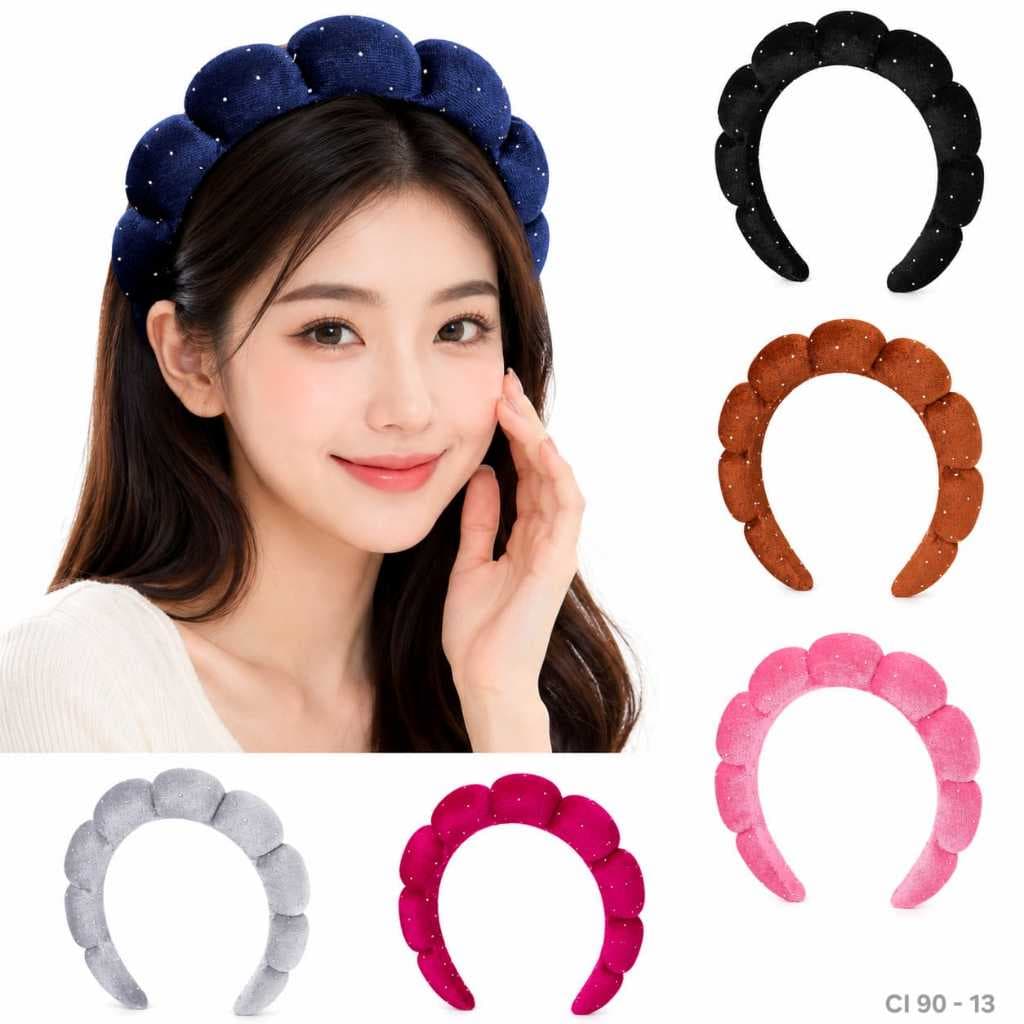 Faixa De Cabeça De Tecido De Espuma Grossa Feminina Coreana Bandana BN6 BNDAW CI 90 13