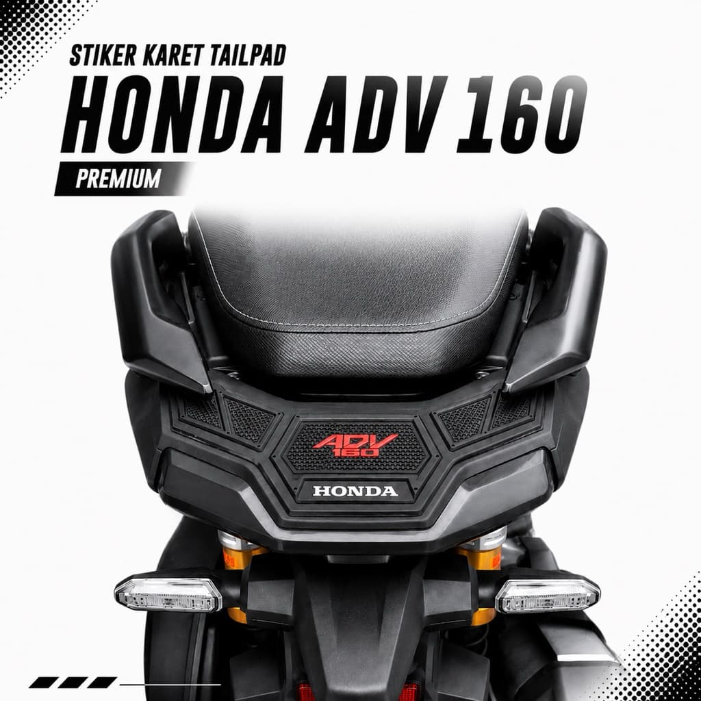 Honda Adv 160 2022-2025 Tailpad Adesivo De Borracha Protetor Superior Da Luz De Parada Traseira