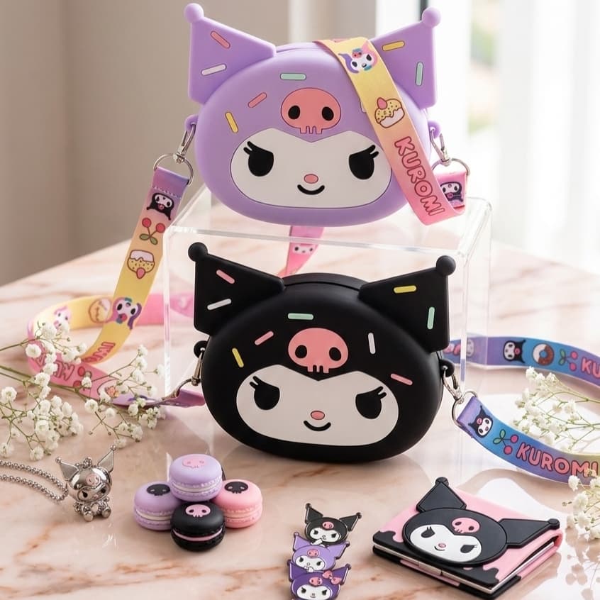 MINI Bolsa Infantil Importada/De Borracha PREMIUM JELLY Moda Motivo De Desenho Animado Bonito