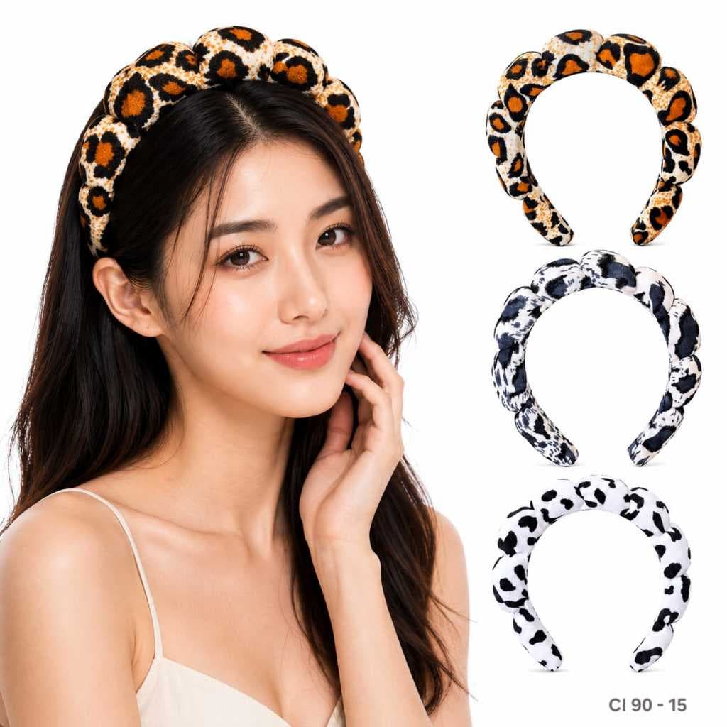 Faixa De Cabeça De Tecido De Espuma Grossa Feminina Coreana Bandana BN6 BNDAW CI 90 15