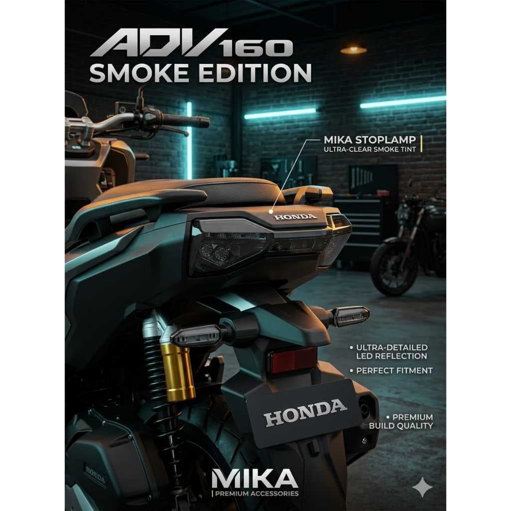 Luz Traseira Da Lâmpada De Parada Mika ADV 160 150 Smoke Nemo