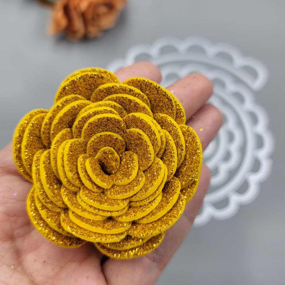 Espiral Flower Metal Cutting Dies Papel Embossing Stencil Scrapbooking Cartão De Boas Festas De Bricolagem Artesanato Die Cuts