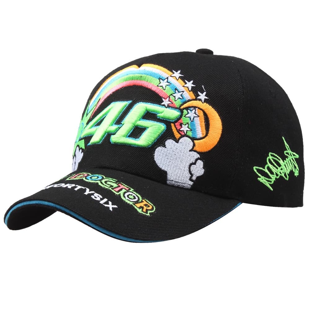 Rossi Signature Car Hat Boné de motocicleta bordado masculino feminino boné de beisebol boné de corrida