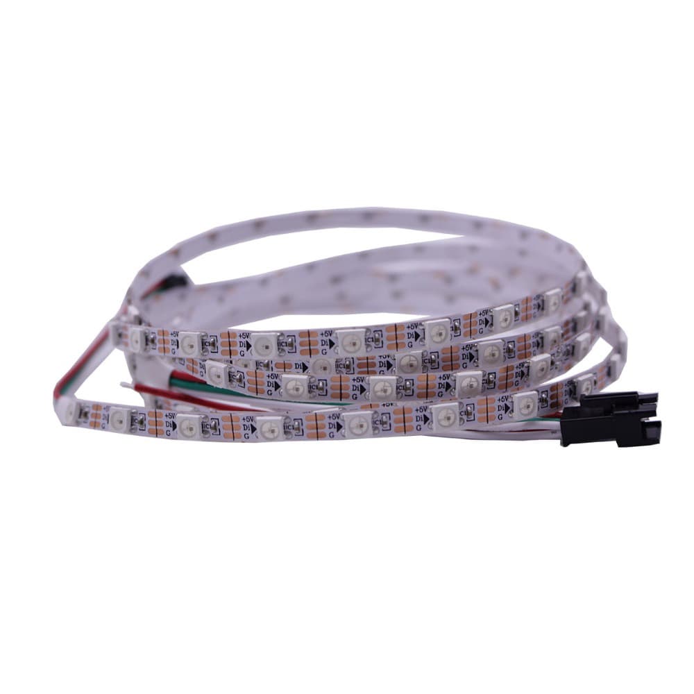 Fita LED Xnbada WS2812B ws2812 5mm De Largura Estreita Programável Individual Endereçável 60Pixels/m RGB Dream Color lamp